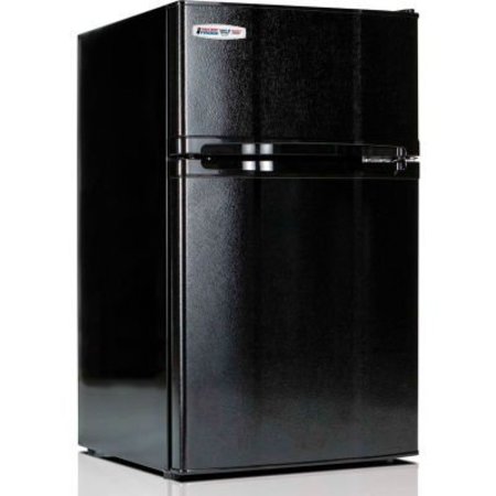 INTIRION Microfridge Refrigerator/Freezer, 3.1 CF, Manual Defrost, ESR, Black 3.1MF7R